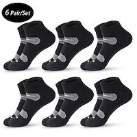 Men's 6 Pack Multi Packs Socks Ankle Socks Low Cut Socks Running Socks Casual Socks Black White Color Plain Sports Outdoor Casual Daily Basic Medium Spring Fall Fashion Lightinthebox