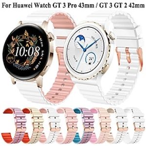 Watch Band for Garmin Forerunner 158 55 245 Music Venu Sq 2 Plus Vivoactive 3 Vivomove Sport Luxe Style HR Approach S42 S40 S12 D2 Air X10 Silicone Replacement  Strap 20mm Women Adjustable Sport Band Lightinthebox