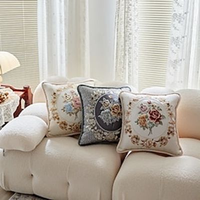 Decorative Toss Pillows Floral Emboidery Throw Pillow Covers Cover for Pillows Throw Pillows for Sofa Couch Bech Lightinthebox Decorative Toss Pillows Floral Emboidery Throw Pillow Covers Cover for Pillows Throw Pillows for Sofa Couch Bech Lightinthebox