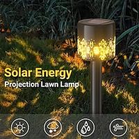 Solar Stakes Lawn Light Garden Scene Light Waterproof Safe Artistic Hollow Lawn Stair Lamp for Garden 1pc Lightinthebox - thumbnail