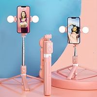 Selfie Stick Mobile Phone Bracket Floor Selfie Remote Control Beauty Fill Light Tripod miniinthebox - thumbnail