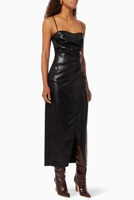 Kamari Slip Dress in Glossy Satin Kamari Slip Dress in Glossy Satin