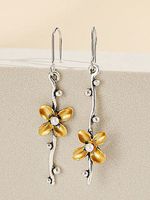 Fashion Flower Earrings - thumbnail