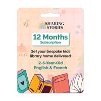 Sharing Stories - 12 Months Kids Books Subscription - English & French (2 to 5 Years)