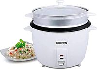 Geepas 2.8 Liter Aluminium Rice Cooker-(Silver)-(GRC4327) - thumbnail