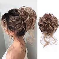 Messy Bun Hair Piece Tousled Updo Hair Buns Extension Elastic Hair Band Hair Pieces Curly Hair Bun Scrunchie For Women Lightinthebox