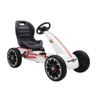 Megastar Pedal Pro Go Kart Ride On For Kids - White