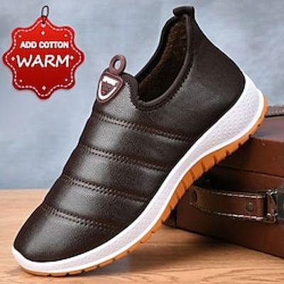 Men's Boots Winter Boots Walking Casual Daily PU Comfortable Booties / Ankle Boots Loafer Coffee color Black Spring Fall miniinthebox Men's Boots Winter Boots Walking Casual Daily PU Comfortable Booties / Ankle Boots Loafer Coffee color Black Spring Fall miniinthebox