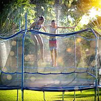 Trampoline Waterpark Heavy Duty Trampoline Sprinkler Hose - Trampoline Accessories Fun Summer Outdoor Water Game Toys for Boys, Girls and Adults miniinthebox - thumbnail
