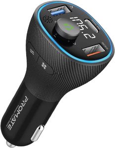 Promate Wireless FM Transmitter, POWERTUNE-38W