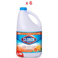 Clorox Bleach Liquid, Orange - 6 x 3.78 L