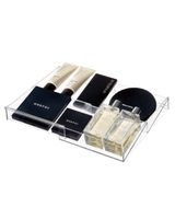 The Home Edit Angled Expandable Drawer Organizer Clear