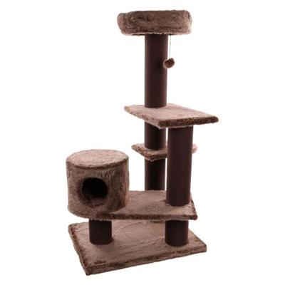 Flamingo Khan Brown Cat Scratching Tree 89.5X77X137cm