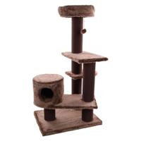 Flamingo Khan Brown Cat Scratching Tree 89.5X77X137cm