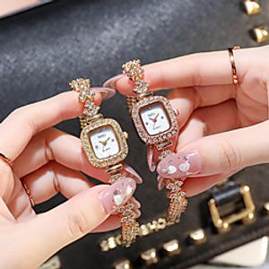 small square watch female watch diamond spiral crown quartz watch miniinthebox