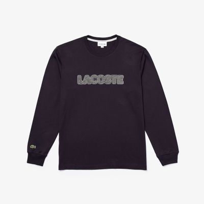 Men's Lacoste Badge Thick Cotton T-shirt Men's Lacoste Badge Thick Cotton T-shirt