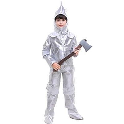 The Wizard of Oz Tin Man Cosplay Costume Outfits Kid's Boys Cosplay Carnival Performance Halloween Carnival World Book Day Easy Halloween Costumes Lightinthebox