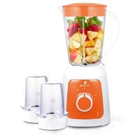Gratus 350 Watts Blender, Big 1650Ml Jar + 2 Grinder Jars, 2 Speeds + Pulse + Turbo Options, Orange - GBG3503TFC
