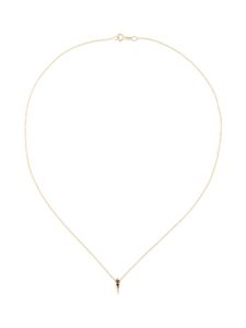 Lizzie Mandler Fine Jewelry 18kt gold and black diamond 'Single Kite' necklace - Metallic