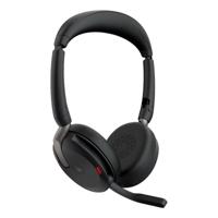 Jabra Evolve2 65 Flex Portable Professional Headset With Active Noise Cancellation - UC Edition + Link 380c Wireless Dongle - thumbnail