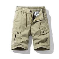 Men's Tactical Shorts Cargo Shorts Shorts Button Drawstring Elastic Waist Plain Wearable Short Outdoor Daily Going out Fashion Classic Black Army Green Lightinthebox