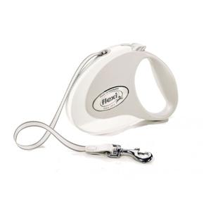 Flexi Style M Tape Cat/Dog Leash 5M - White