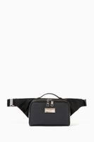 Belt Bag in Grainy Leather & Nylon