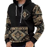 Men's Pullover Hoodie Sweatshirt Black Blue Red Coffee Hooded Bohemian Style Graphic Prints Print Daily Sports 3D Print Basic Streetwear Designer Spring   Fall Clothing Apparel Hoodies Sweatshirts  miniinthebox - thumbnail