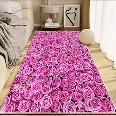 Roses Area Rug Livingroom Rug Kitchen Mat Non-Slip Oil Proof Floor Mat Rug Indoor Outdoor Mat Bedroom Decor Bathroom Mat Entrance Rug Door Mat Lightinthebox