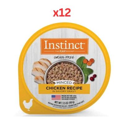 Instinct Minced Real Chicken Recipe Wet Cat Food 12X99G