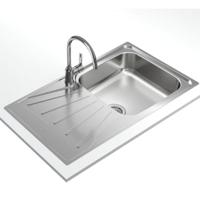 TEKA |Starbright 50 E-XN 1B 1D| Inset reversible sink with matt finish in 50 cm