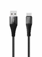Levore Usb-a To Micro Usb Nylon Cable 1.0m-(Black)-(LCS221-BK)