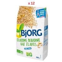 Bjorg Organic Oat Flakes 12X500G