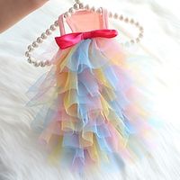 Dog Cat Dress Bowknot Pearl Fashion Cute Party Dailywear Dog Clothes Puppy Clothes Dog Outfits Breathable Colourful Costume for Girl and Boy Dog Cotton XS S M L XL miniinthebox - thumbnail