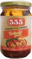 555 Spanish Style Sardines In Tomato Sauce 220 Gm Pack Of 24 (UAE Delivery Only) - thumbnail