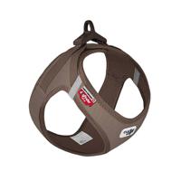 Curli Vest Harness With Curli Clasp Cord For Dogs - Brown XXS