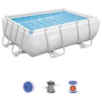 Bestway Pool Set Power Steel Rectangular 282X196X84Cm - 56629