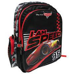 Disney Cars Backpack With 3 Compartments And Side Pocket 16Inches