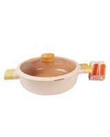 Neoflam Fika Blossom Cooking Pot C24 Sandy Pink Neoflam Fika Blossom Cooking Pot C24 Sandy Pink