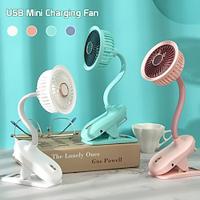 Portable Mini Handheld Fan: USB Rechargeable, Quiet Desktop Fan, High-Quality for Students, Dormitories, Small-scale Cooling, Suitable for Cars, Offices, Bedside Tables, Mini Fan with Desktop Stand Lightinthebox