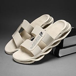 Men's Sandals Loafers  Slip-Ons Slippers  Flip-Flops Casual Classic Outdoor Daily Rubber Black Blue Beige Spring Summer Lightinthebox
