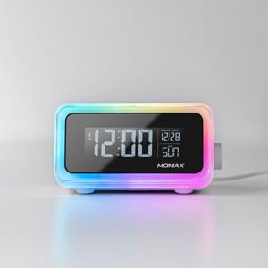 Momax Q. Clock 2 Digital Clock with Wireless Charger