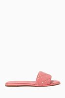 Rina Studded Slides in Quilted Leather - thumbnail