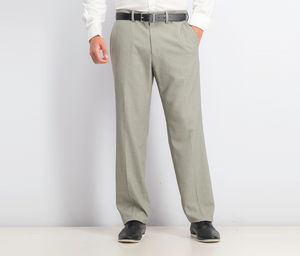 Mens Stretch Solid Twill Pants  Oatmeal