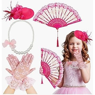 carnival Celebrity Retro British Style Mesh Head Flower Little Hat Children's Performance Stage Veil Lightinthebox