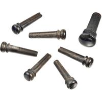 D'Addario Wood Bridge Pins and End Pins (Set of 6) - Ebony - thumbnail