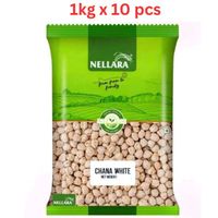 Nellara Chana White 1Kg (Pack of 10)