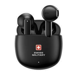 Swiss Military Victor 6 Truly Wireless Bluetooth In-Ear Earbuds Black (SM-TWS-VICTOR6-BLK)