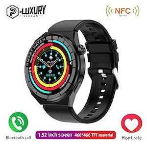 696 GW43 Smart Watch 1.52 inch Smartwatch Fitness Running Watch Bluetooth Pedometer Call Reminder Sleep Tracker Compatible with Android iOS Men Hands-Free Calls Message Reminder Custom Watch Face IP68 miniinthebox