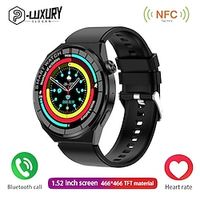 696 GW43 Smart Watch 1.52 inch Smartwatch Fitness Running Watch Bluetooth Pedometer Call Reminder Sleep Tracker Compatible with Android iOS Men Hands-Free Calls Message Reminder Custom Watch Face IP68 miniinthebox - thumbnail